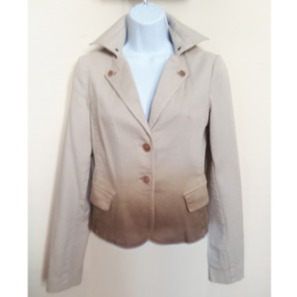 JACKET IN BEIGE AND BROWN FROM PATRIZIA PEPE